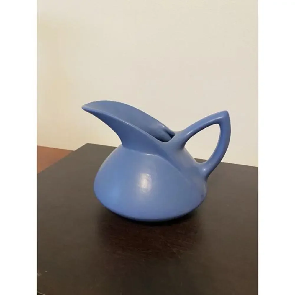 MCM Blue‎ Squat Pitcher 6” Elongated Mouth